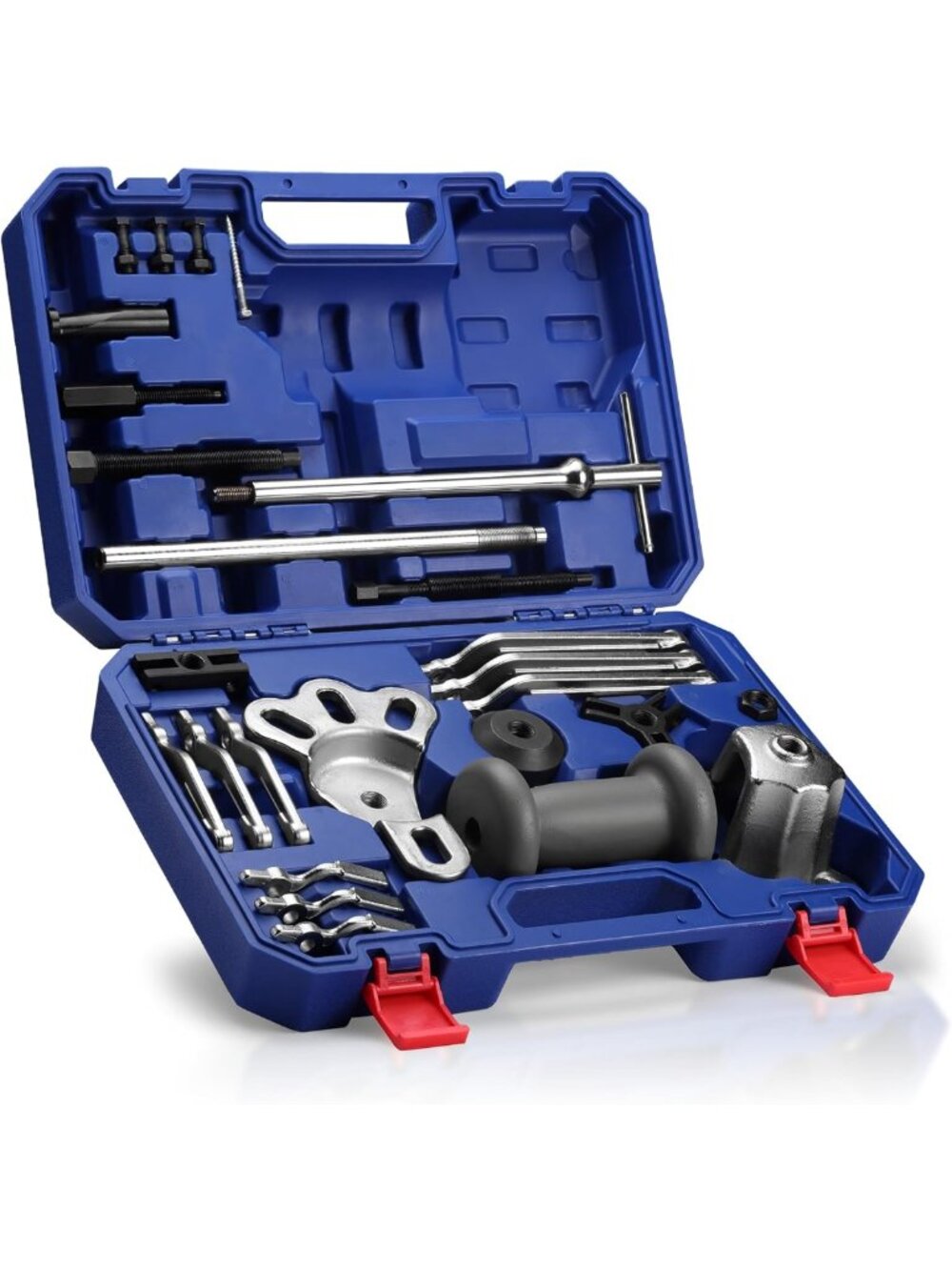 9-Way Slide Hammer Puller Set - 27-Piece Auto Repair Tool Kit for Mechanics